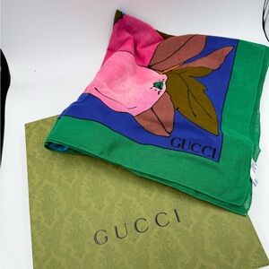 Gucci Extra Large Tropical Scarf/Wrap
